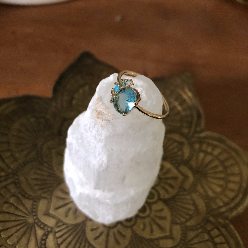 Free People Blue Gem Ring